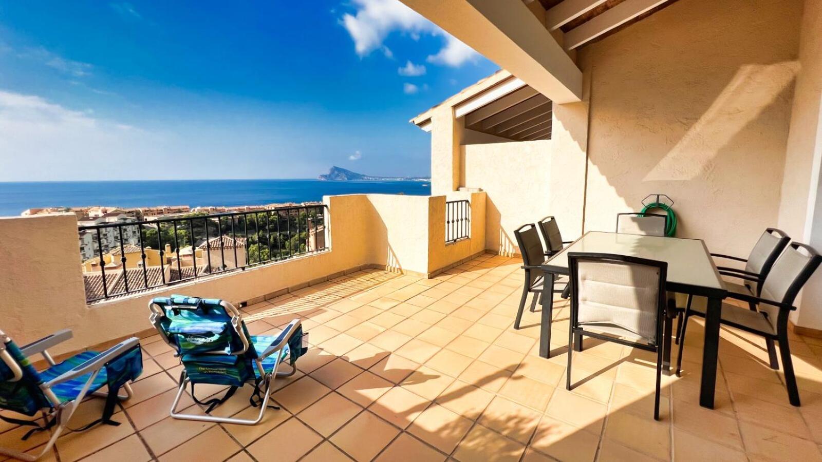 Willa Charming Townhouse With Sea Views & Pool In Altea Calpe Zewnętrze zdjęcie